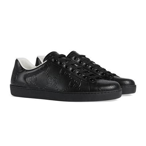mens black gucci sneakers